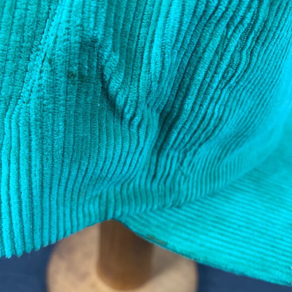 Vintage Newport Cigarettes Kelly Green Corduroy Snapback Hat 90s - Picture 7 of 16